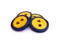 Designový knoflík "Yellow&Black"