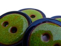 Designový knoflík "Green&Black" - 2