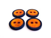 Designový knoflík "Orange&Black" - 2