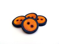 Designový knoflík "Orange&Black"