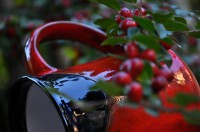 Velký rovný hrnek "Red&Black" - 3