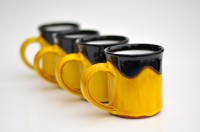 Hrnek rovný střední "Yellow&Black" - 3