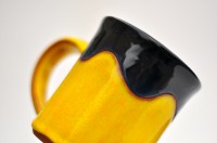 Hrnek rovný střední "Yellow&Black" - 5