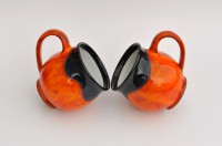 Velký buclák "Orange&Black" - 2