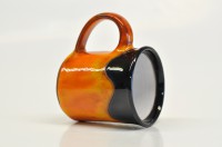 Hrnek rovný "Orange&Black" - 2