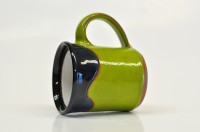 Hrnek rovný "Green&Black"